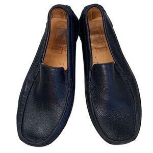 Mercanti Fiorentini Relax Driving Loafers Shoe Black Slip On Moc Toe Mens 10M